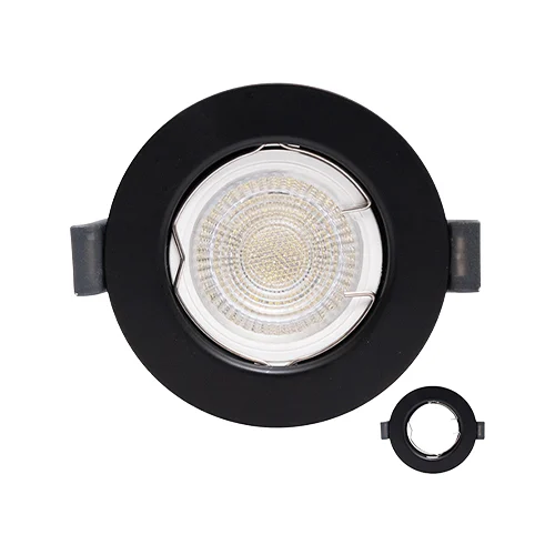 EUROLUX D164B MATT BLACK 81X40mm FIXED DOWNLIGHT