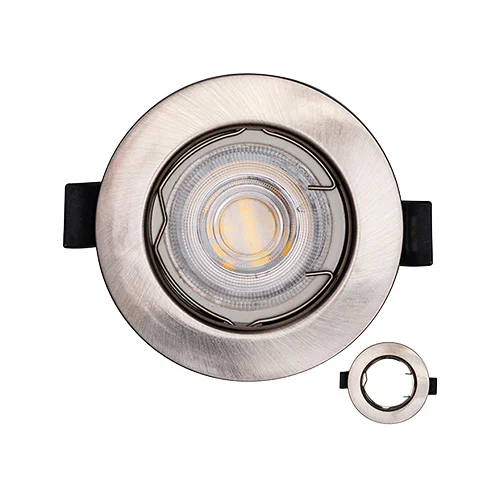 EUROLUX D164SC SATIN CHROME 81X40mm FIXED DOWNLIGHT