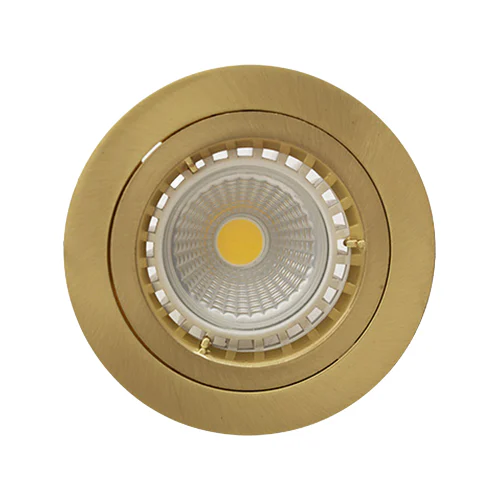 EUROLUX D18SB SATIN BRASS 80MM STRAIGHT TWIST DOWNLIGHT