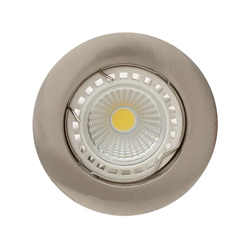EUROLUX D20SC SATIN CHROME STRAIGHT CURVED RIM DOWNLIGHT