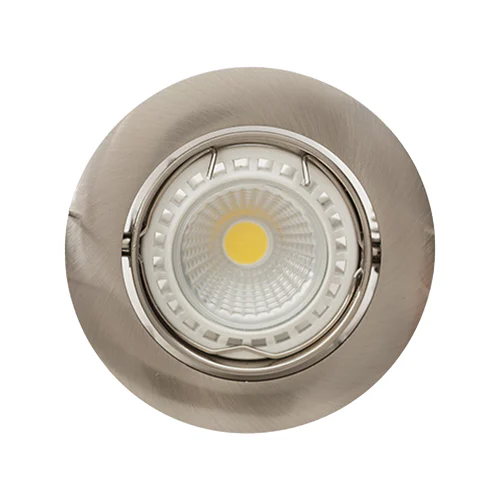EUROLUX D22SC SATIN CHROME TILT CURVED RIM DOWNLIGHT