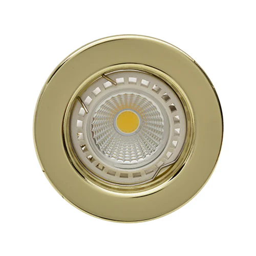 EUROLUX D25PB POLISHED BRASS STRAIGHT ROUND DOWNLIGHT