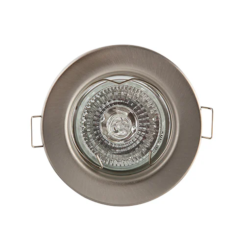 EUROLUX D25SCPP 12V SATIN CHROME STRAIGHT ROUND DOWNLIGHT