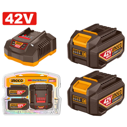 INGCO FBCPM25221 42V BATTERY & CHARGER SET - 2.5AH