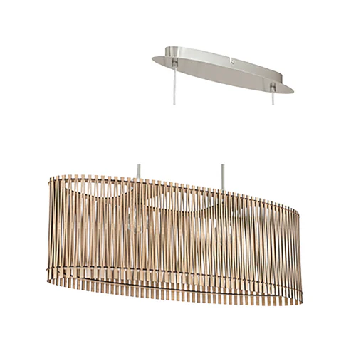 EUROLUX P176M SENDERO MAPLE WOOD PENDANT