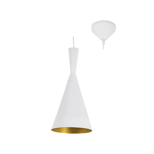 EUROLUX P442WG INDUSTRIA 190MM WHITE & GOLD PENDANT