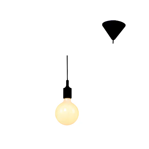 EUROLUX P470B SILICONE BLACK PENDANT