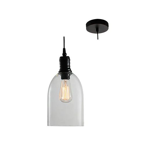 EUROLUX P488 FARMHOUSE 155MM BLACK PENDANT