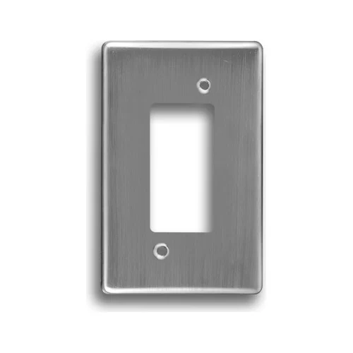 CRABTREE CLASSIC 2445/511 2X4 ISOLATOR COVER PLATE, SATIN CHROME