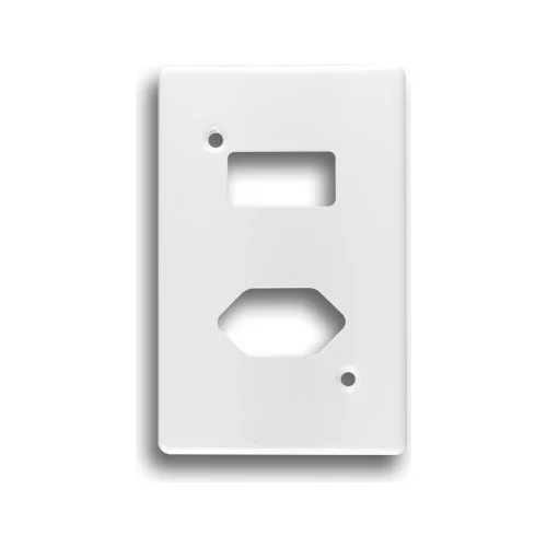 CRABTREE CLASSIC 6528/101P 2X4 SINGLE SWITCH + EURO COVER PLATE, WHITE