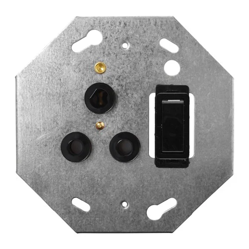 CRABTREE CLASSIC 6897ND/008 4X4 DEDICATED 16AMP SINGLE SOCKET ON YOKE, BLACK