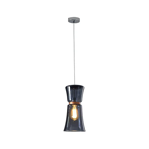 K-LIGHT CA-KLCH-3279/SM COPPER LINED CHROME SMOKED BLUE PENDANT