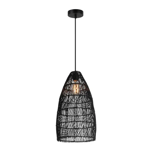 K-LIGHT E-KLCH-7089/BL 1XE27 RATTAN PENDANT BLACK