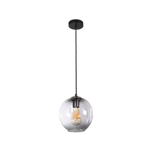 K-LIGHT GO-KLCH-160L/BL LRG MOLECULE BLACK&SMOKED GLASS PENDANT