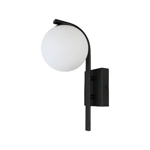 K-LIGHT KLW-735/BL 1XG9 CURVED WALL LIGHT BLACK