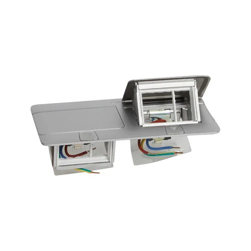 LEGRAND 054012 POP-UP FLOOR BOX 6 MODULE, ALUMINIUM