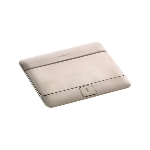 LEGRAND 054021 POP-UP FLOOR BOX 4 MODULE, STAINLESS STEEL