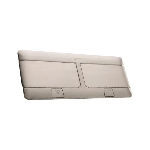 LEGRAND 054023 POP-UP FLOOR BOX 8 MODULE, STAINLESS STEEL