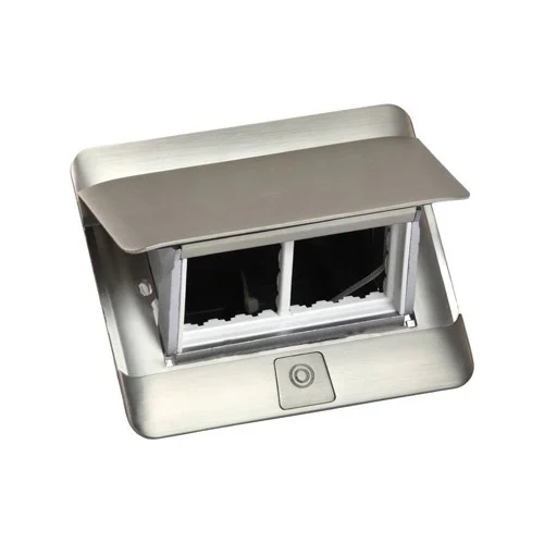 LEGRAND 654000 POP-UP FLOOR BOX 4 MODULE, MATT STEEL