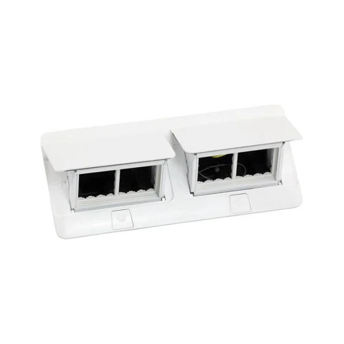 LEGRAND 654004 POP-UP FLOOR BOX 8 MODULE, GLOSSY WHITE