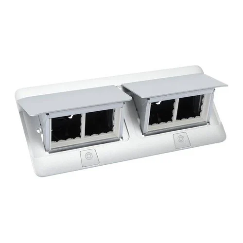 LEGRAND 654015 POP-UP FLOOR BOX 8 MODULE, MATT ALUMINIUM