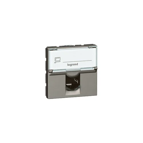 LEGRAND ARTEOR 572814 CAT6 UTP DATA MODULE, MAGNESIUM