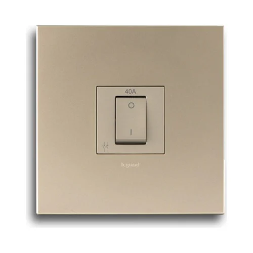 LEGRAND ARTEOR P40ACHCH 4X4 40AMP DOUBLE POLE ISOLATOR SWITCH, CHAMPAGNE