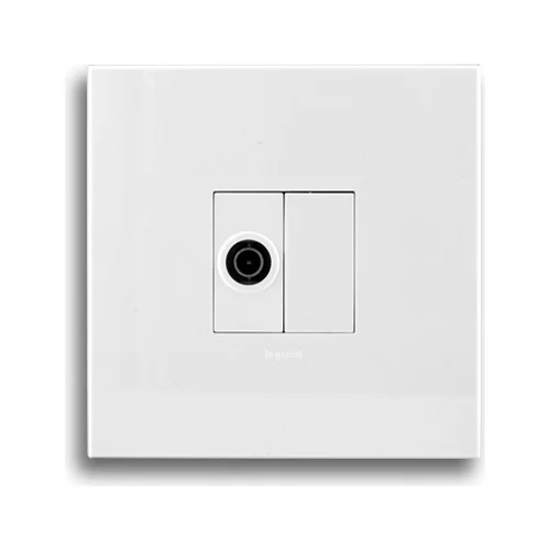 LEGRAND ARTEOR PSTV44WWH 4X4 TV COAX SOCKET, WHITE