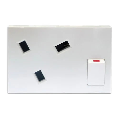 ONESTO MATRIX MXM-1402-2001 BRITISH 13AMP SWITCHED SOCKET MODULE, WHITE