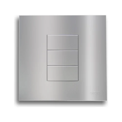 ONESTO MATRIX T-MXB-4001 4X4 BLANK COVER PLATE, TITANIUM