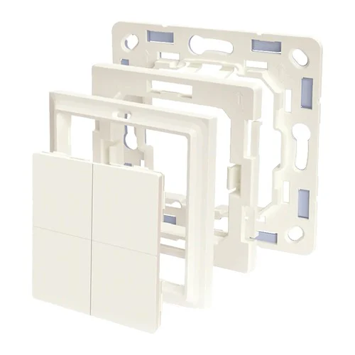 SHELLY BLU WALL SWITCH 4 + BUSCH-JAEGER ADAPTER