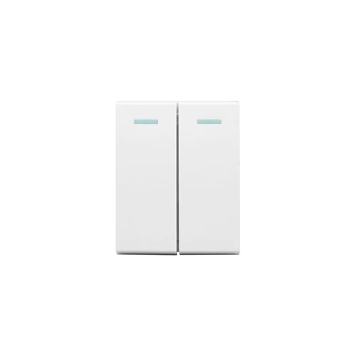 SYNERJI DECO 2 LEVER 2 WAY SWITCH MODULE, WHITE