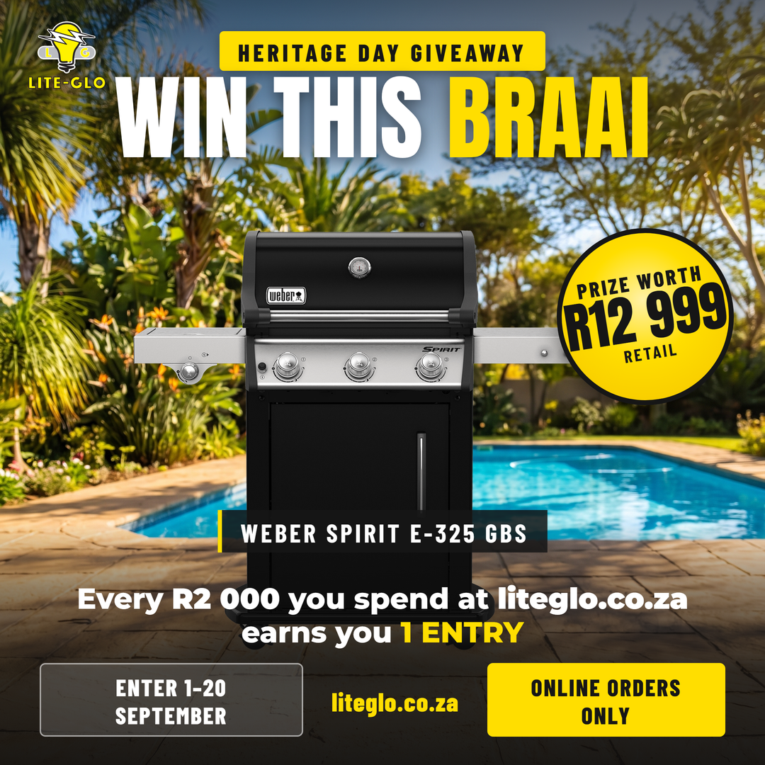 Win a Weber Spirit E-325 GBS gas braai from Lite-Glo